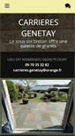 Mobile Screenshot of carrieres-genetay.com